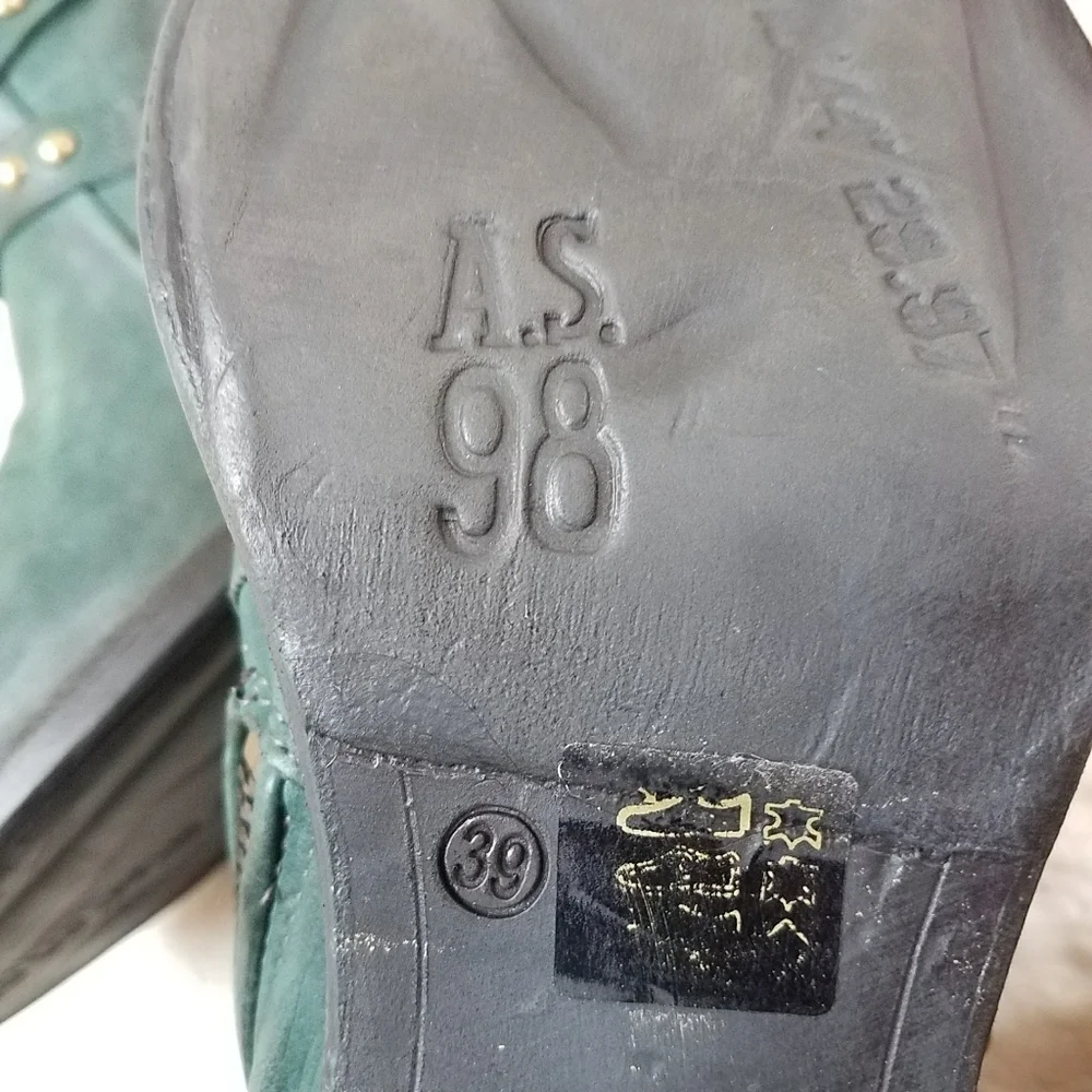 A.S.98 Salzburg Boots in Dark Teal - Picture 6 of 12